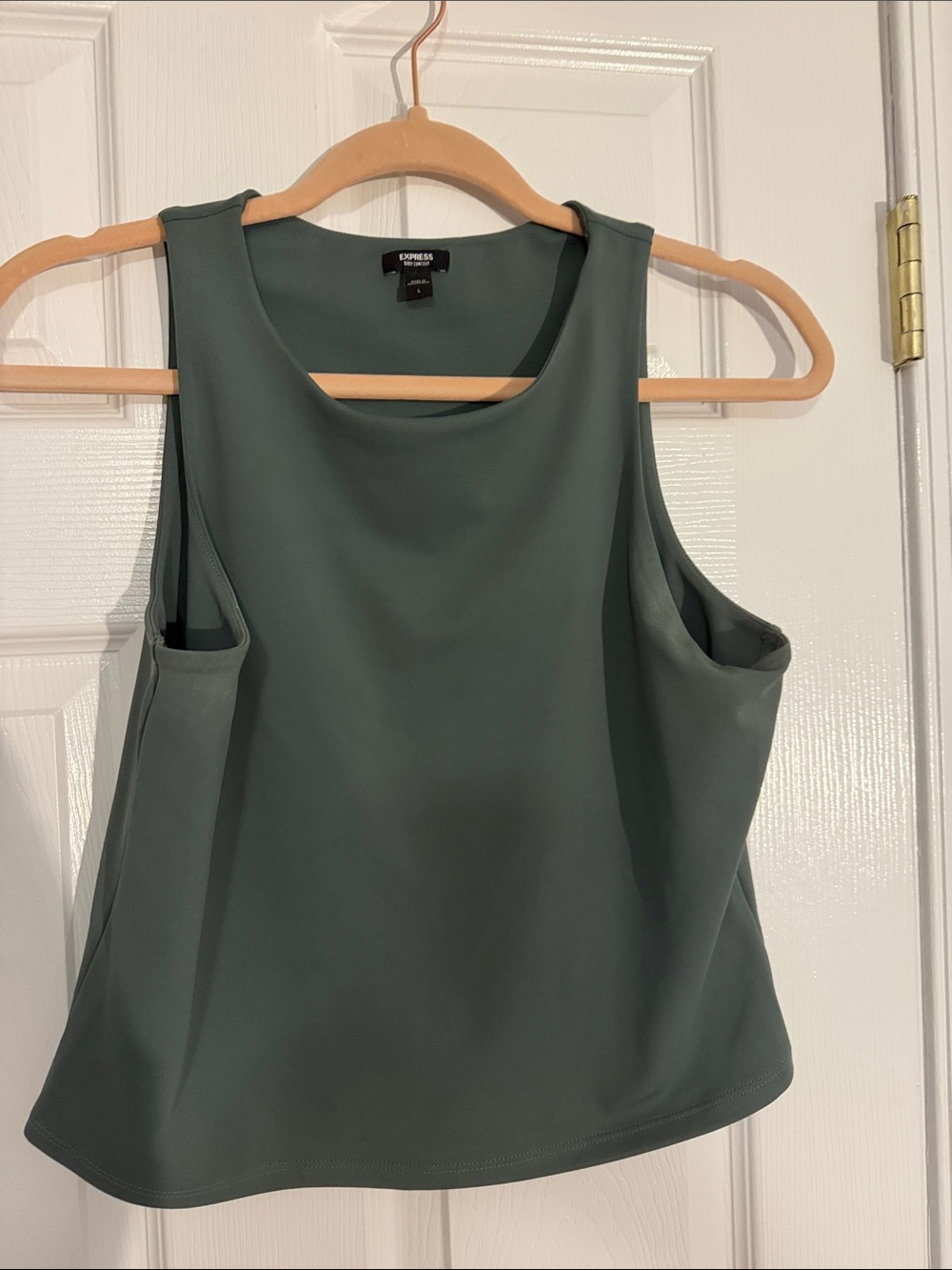 Express Olive Green Scuba Tank Top